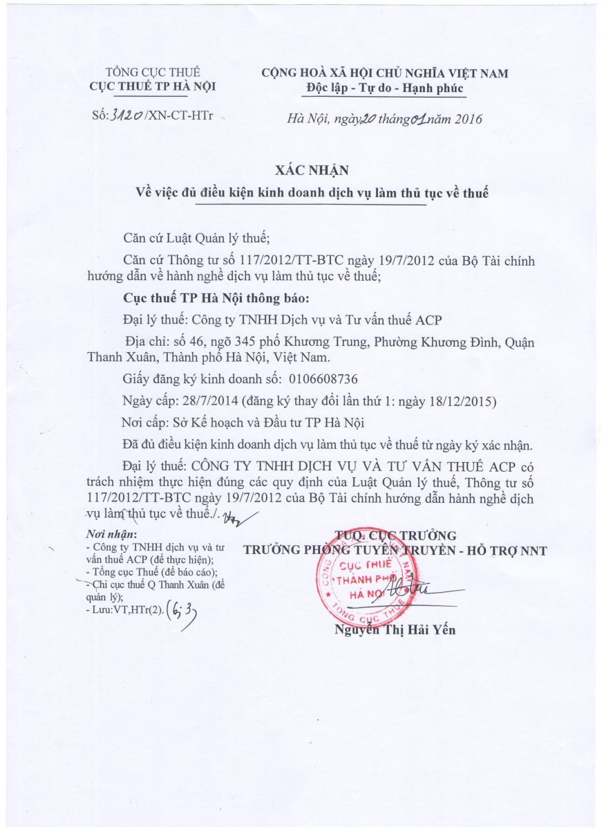 acptax, dai ly thue, ho so phap ly